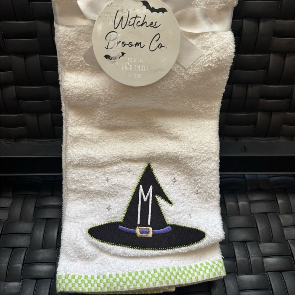 Halloween Witch Hat Hand Towel